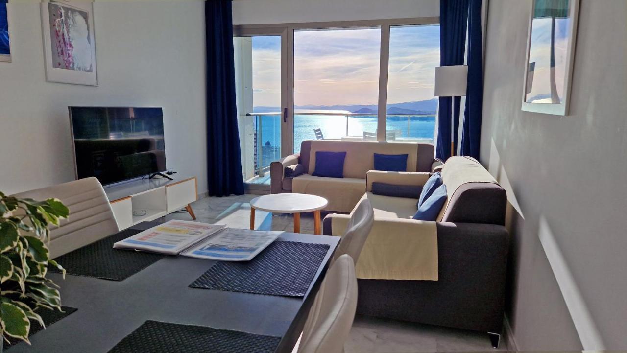 Skyline 26 Stunning Sea Views From A 2-Bedroom Apartment On The 26Th Floor Benidorm Eksteriør billede